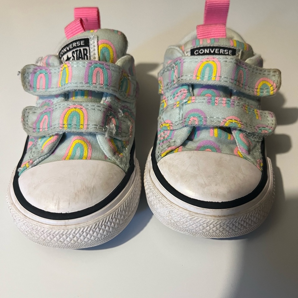 Converse Kids Sneakers with Rainbow Design
